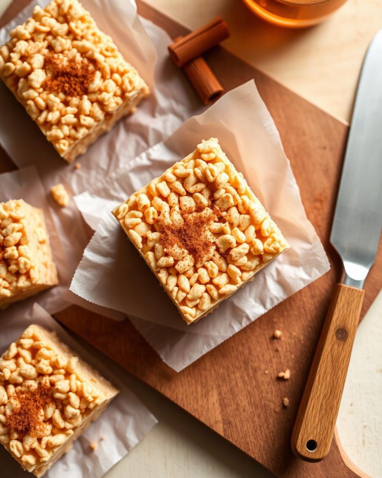 Brown butter cinnamon Rice Krispie treats