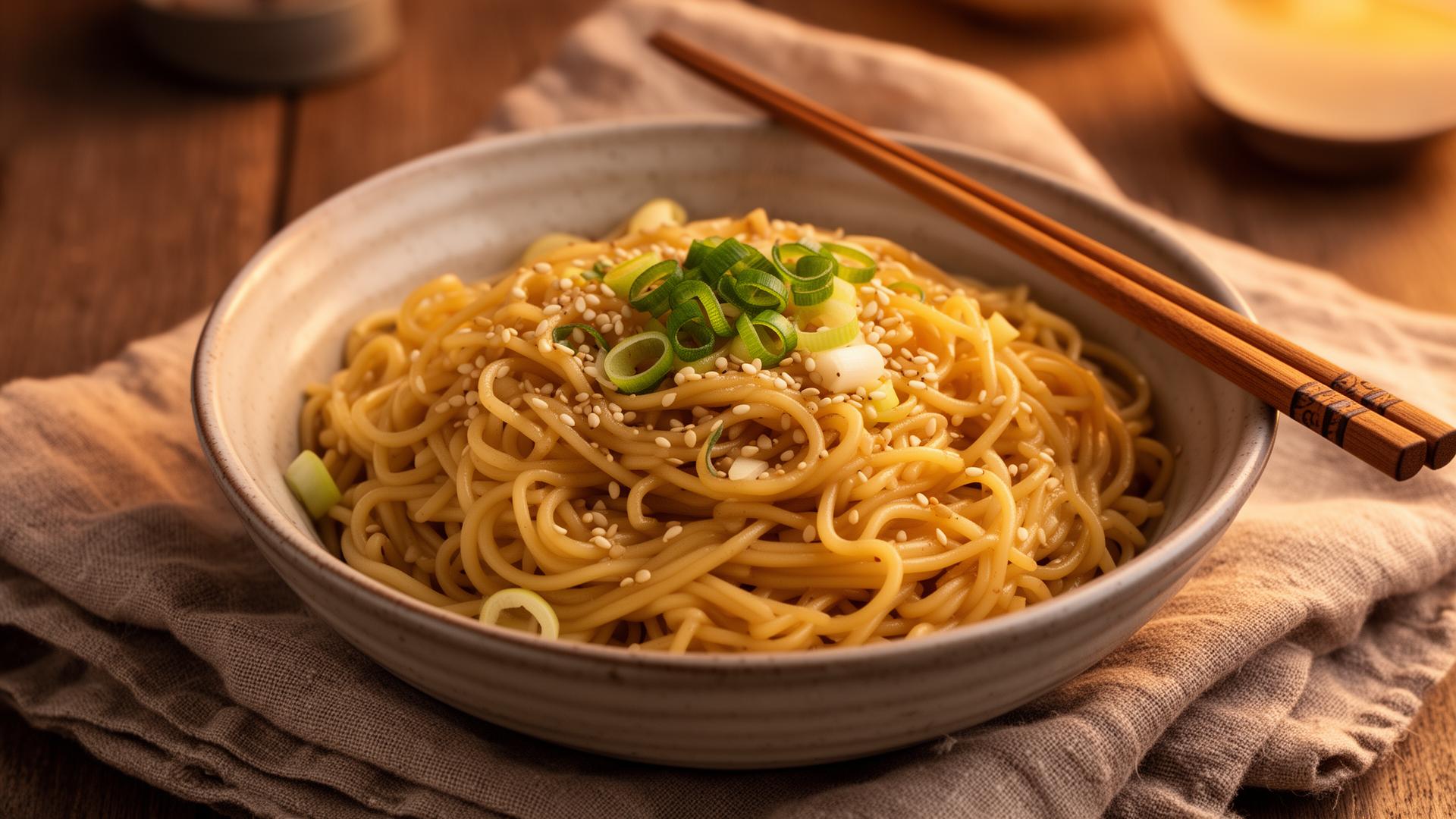 Creamy Mushroom Garlic Noodles