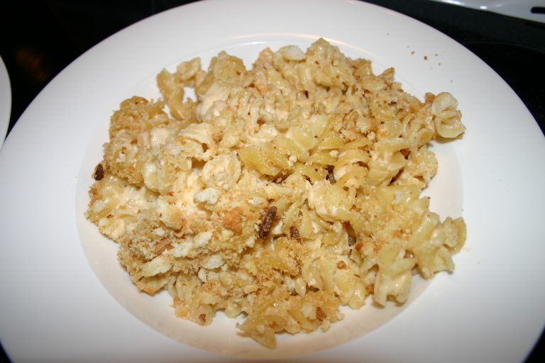 Homemade macaroni and cheese