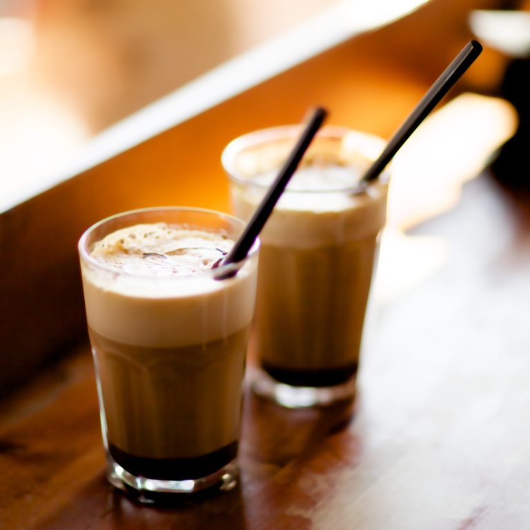 Mocha coffee in a cup